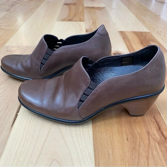 Dansko Kahlua Pull Comfort Leather Clogs Heels Mary Jane Shoes - Picture 11 of 13